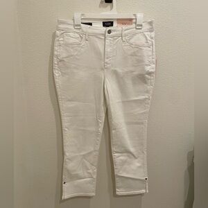 NYDJ Sheri Slim White Ankle Jeans with Lift Tuck Technology – Size 10S